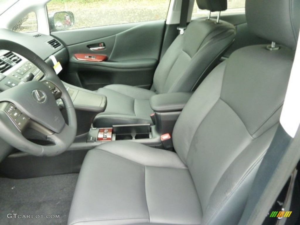 Black/Brown Walnut Interior 2011 Lexus HS 250h Hybrid Premium Photo #55586260