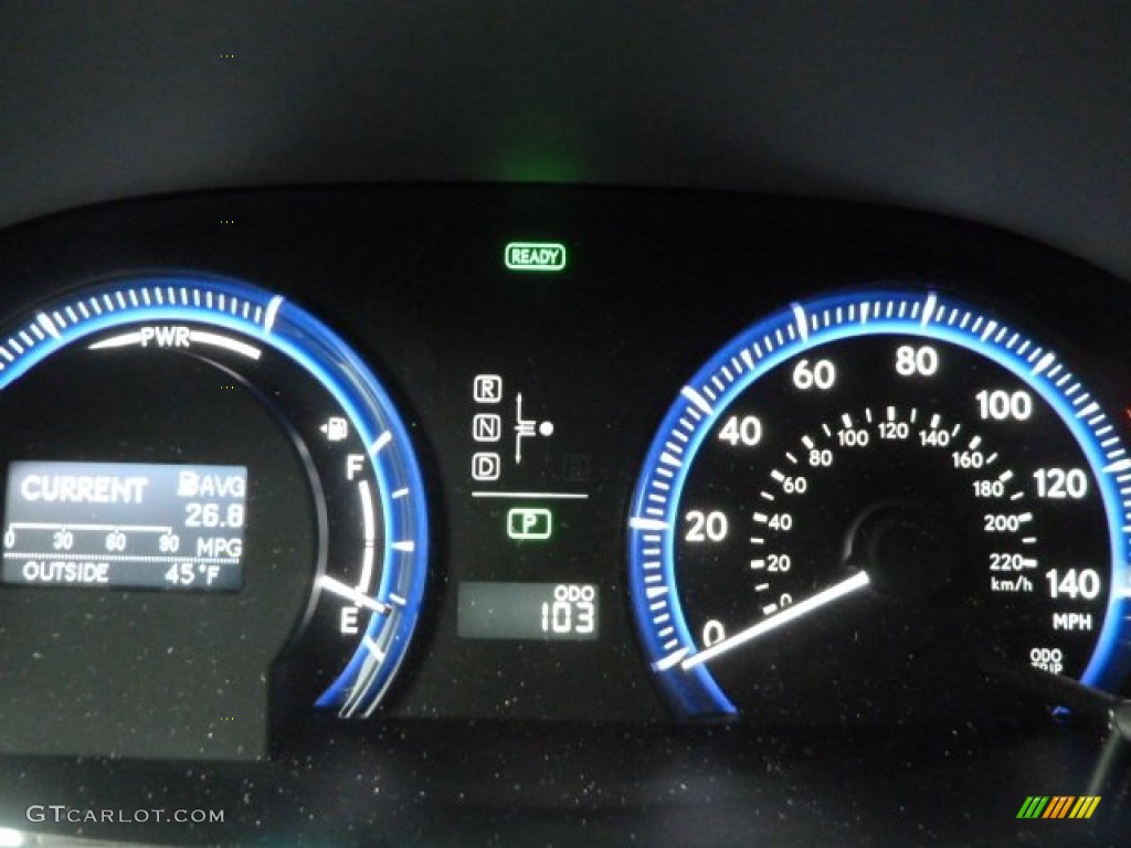 2011 HS 250h Hybrid Premium - Obsidian Black / Black/Brown Walnut photo #19