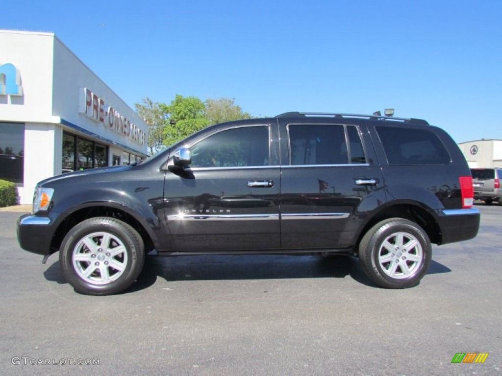 2008 Aspen Limited - Brilliant Black Crystal Pearl / Dark Slate Gray/Light Slate Gray photo #4