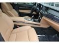 Saddle/Black Nappa Leather 2011 BMW 7 Series 740Li Sedan Interior Color