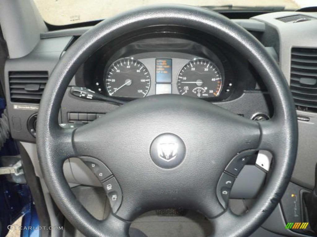 2007 Dodge Sprinter Van 2500 Passenger Gray Steering Wheel Photo #55588360