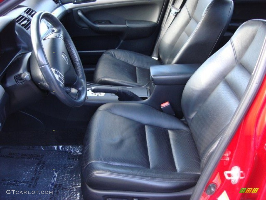 Ebony Interior 2008 Acura TSX Sedan Photo #55589596