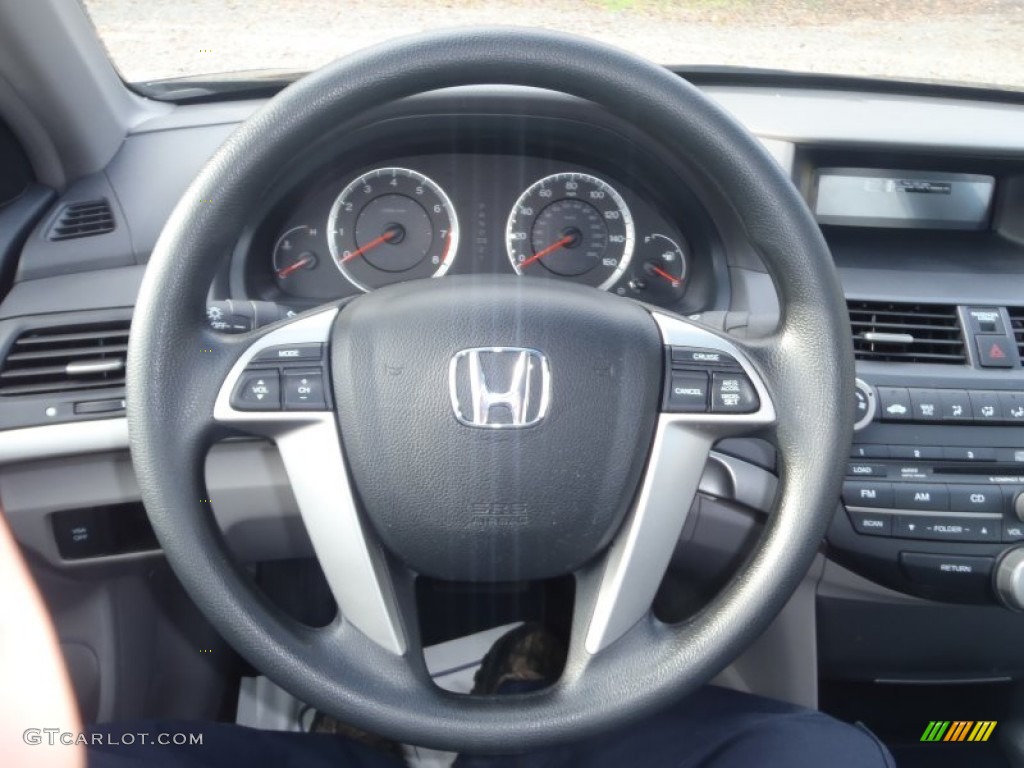 2009 Honda Accord EX V6 Sedan Gray Steering Wheel Photo #55589605