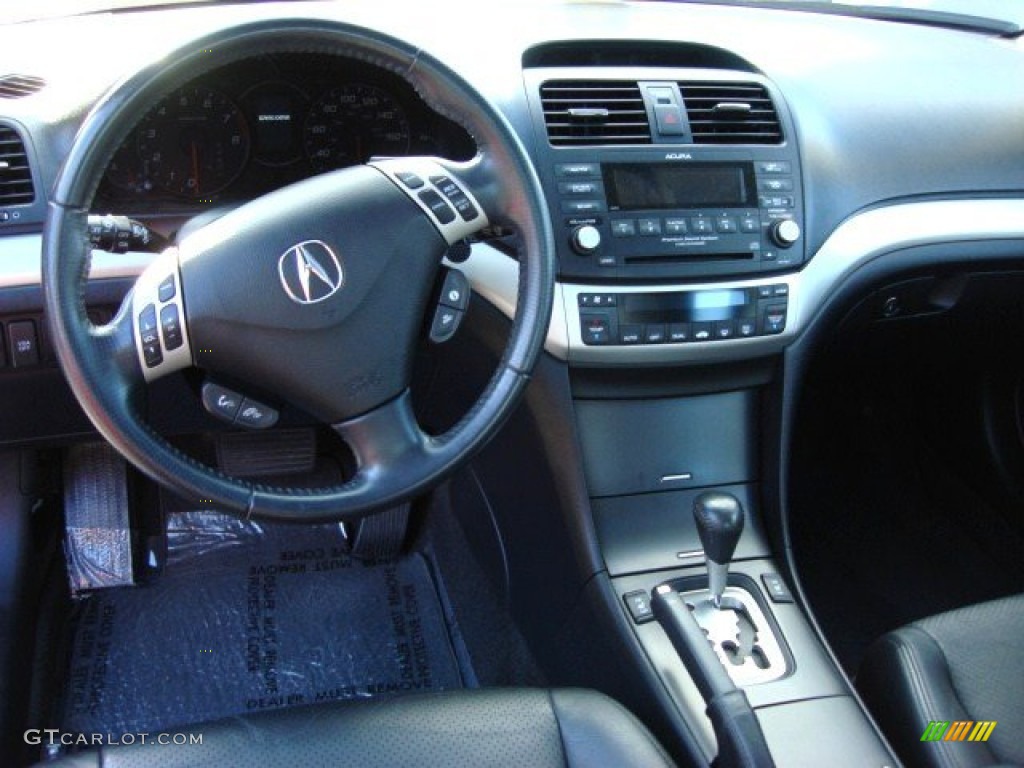 2008 Acura TSX Sedan Ebony Dashboard Photo #55589608