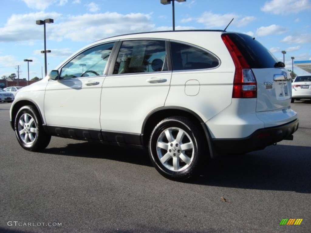 2008 CR-V EX-L 4WD - Taffeta White / Gray photo #3