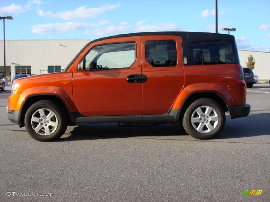Citrus Fire Metallic 2011 Honda Element EX 4WD Exterior Photo #55590829