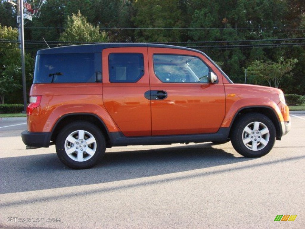 Citrus Fire Metallic 2011 Honda Element EX 4WD Exterior Photo #55590844