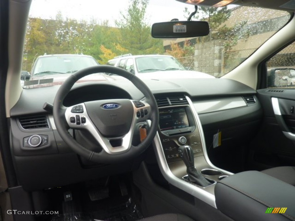2012 Ford Edge SEL AWD Charcoal Black Dashboard Photo #55591966