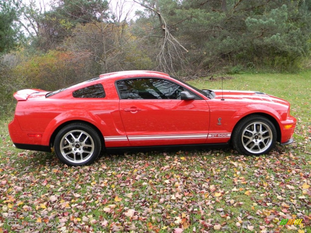 2007 Mustang Shelby GT500 Coupe - Torch Red / Black/Red photo #14