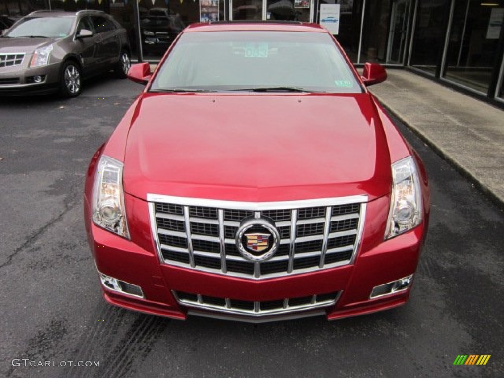 2012 CTS 4 3.6 AWD Sedan - Crystal Red Tintcoat / Cashmere/Cocoa photo #2