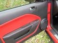 Black/Red 2007 Ford Mustang Shelby GT500 Coupe Door Panel