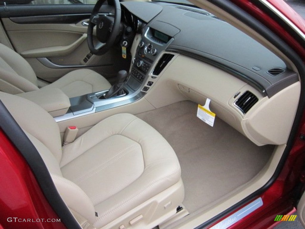 2012 CTS 4 3.6 AWD Sedan - Crystal Red Tintcoat / Cashmere/Cocoa photo #9