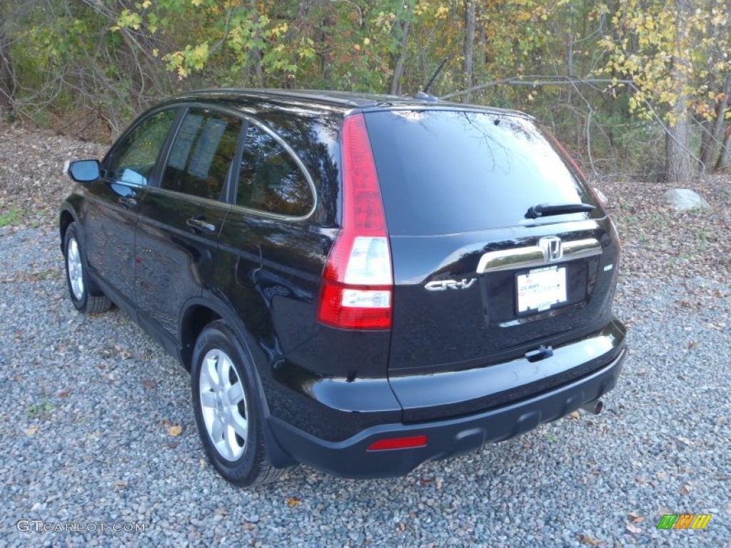 2009 CR-V EX-L 4WD - Crystal Black Pearl / Black photo #2