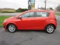 Inferno Orange Metallic 2012 Chevrolet Sonic LT Hatch Exterior