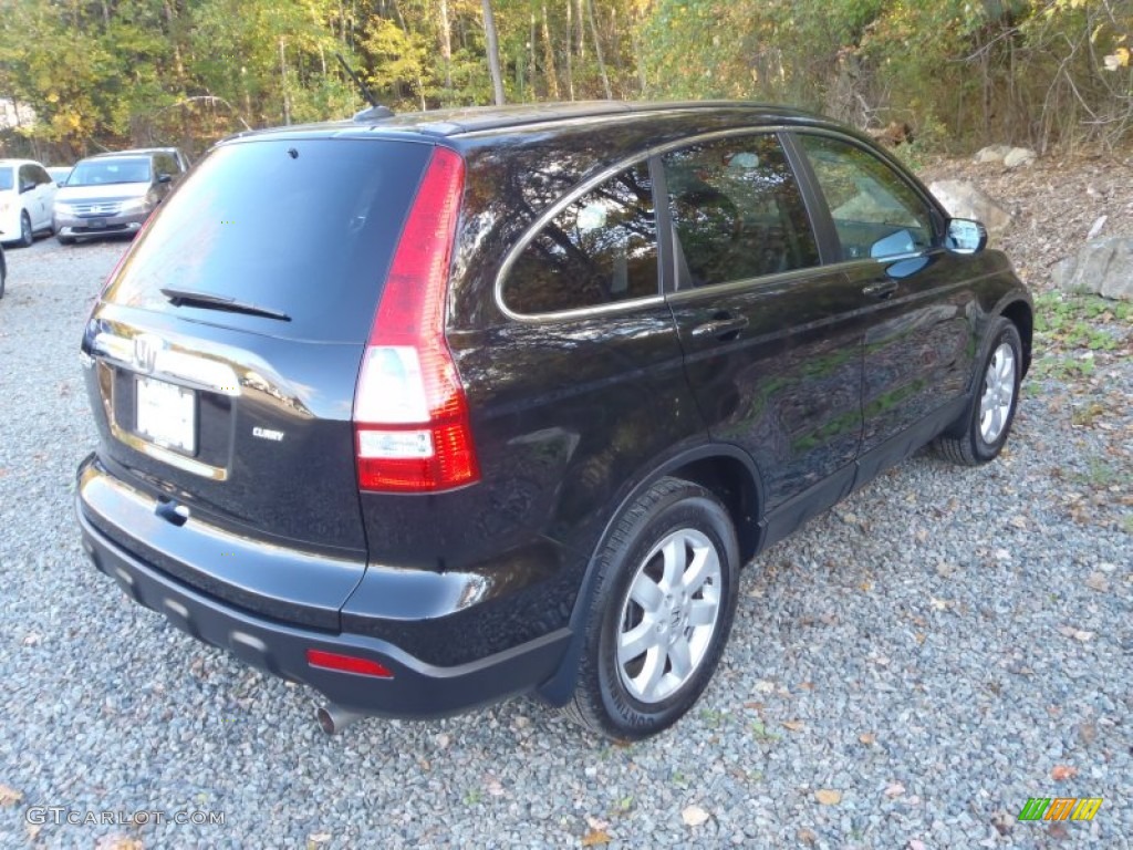 2009 CR-V EX-L 4WD - Crystal Black Pearl / Black photo #28