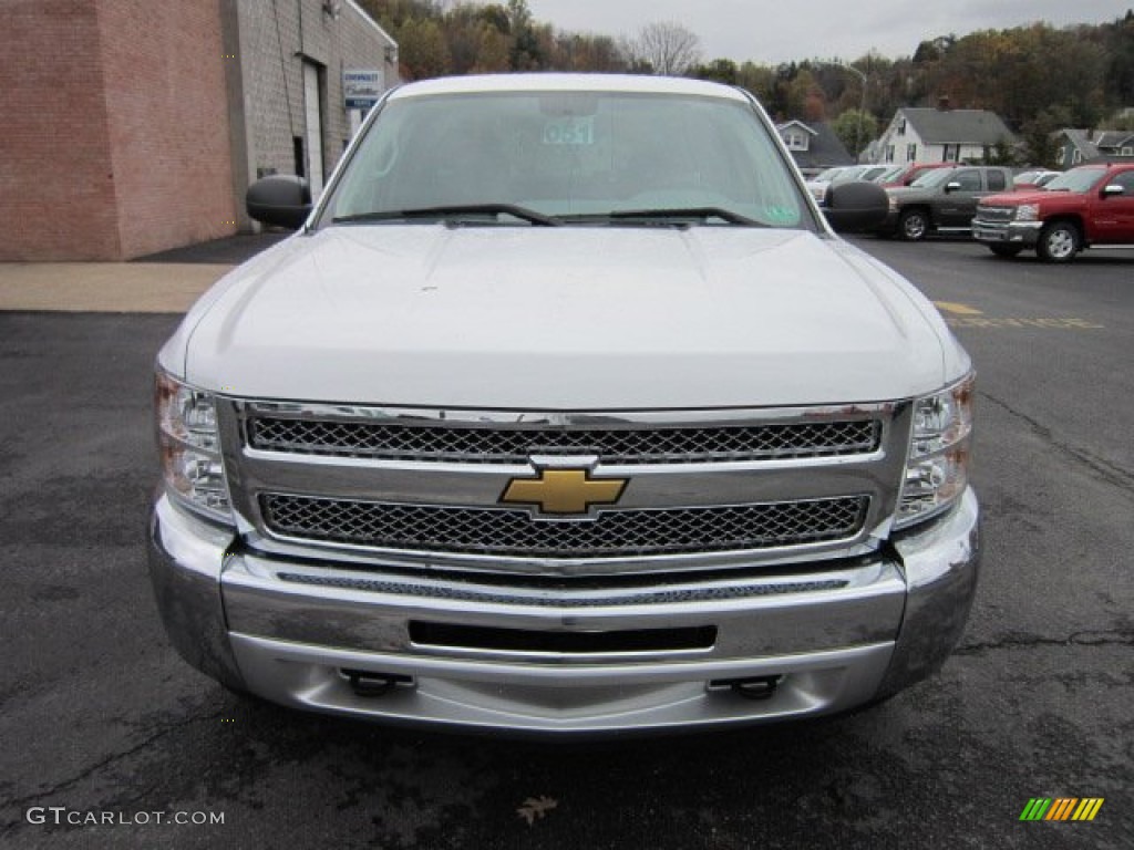 2012 Silverado 1500 Work Truck Extended Cab 4x4 - Summit White / Dark Titanium photo #2