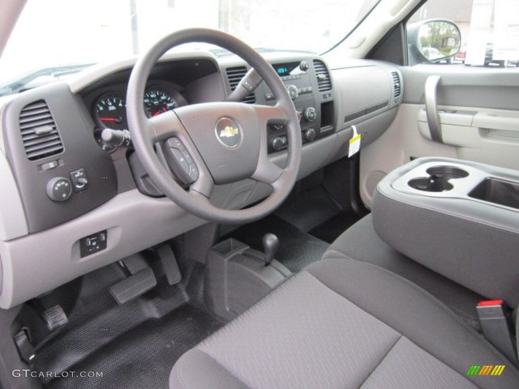Dark Titanium Interior 2012 Chevrolet Silverado 1500 Work Truck Regular Cab 4x4 Photo #55594432