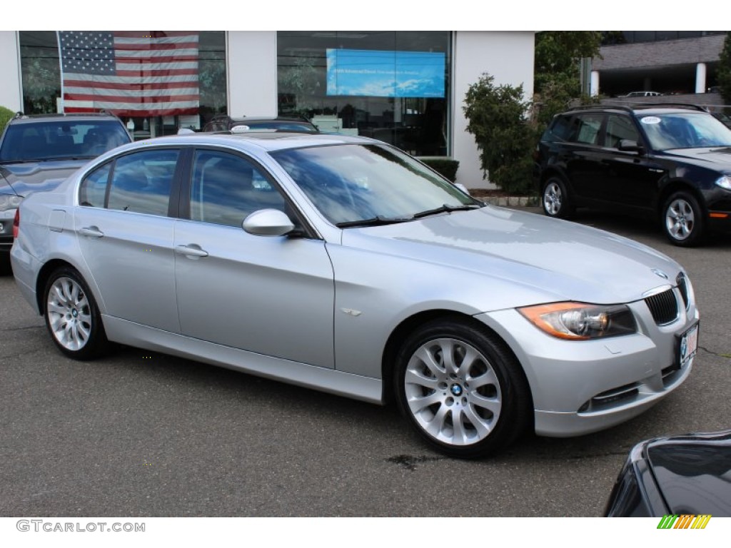 2008 3 Series 335xi Sedan - Titanium Silver Metallic / Black photo #3