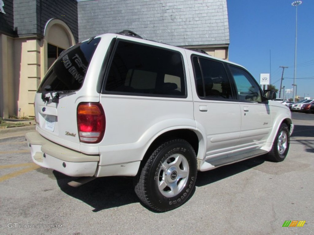 2001 Explorer Limited - White Pearl Tri-Coat / Medium Prairie Tan photo #3