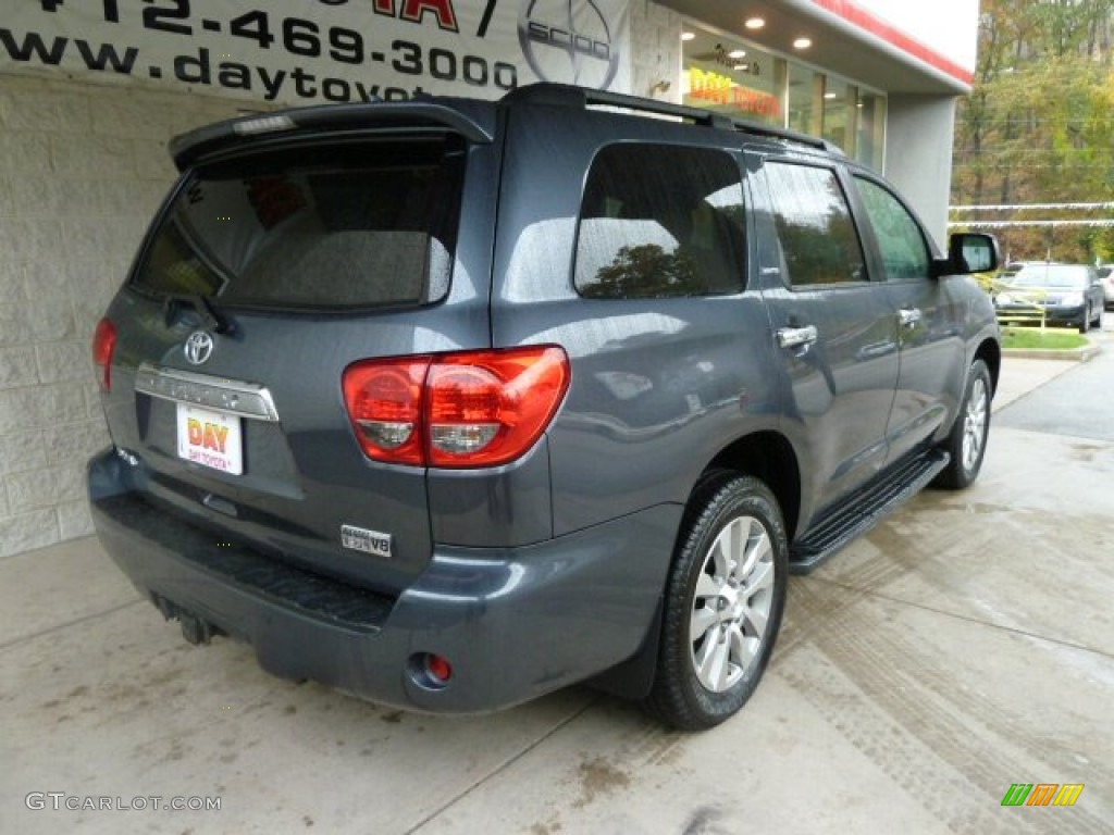 2010 Sequoia Limited 4WD - Slate Gray Metallic / Graphite photo #2