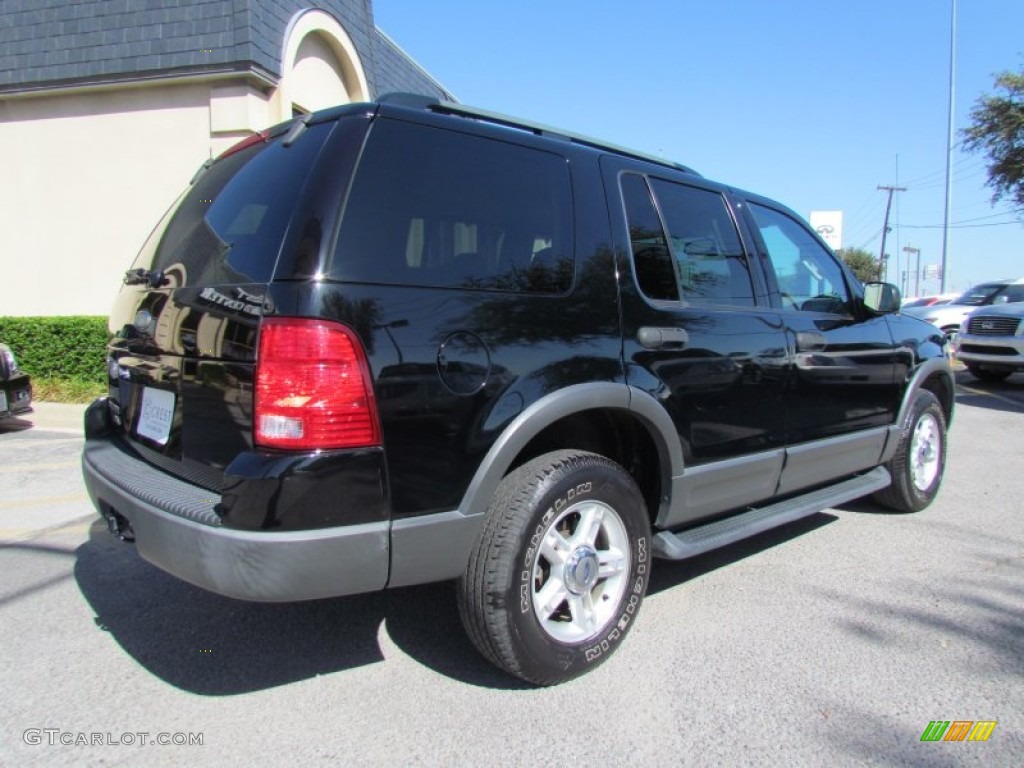 2003 Explorer XLT - Black / Medium Parchment Beige photo #3