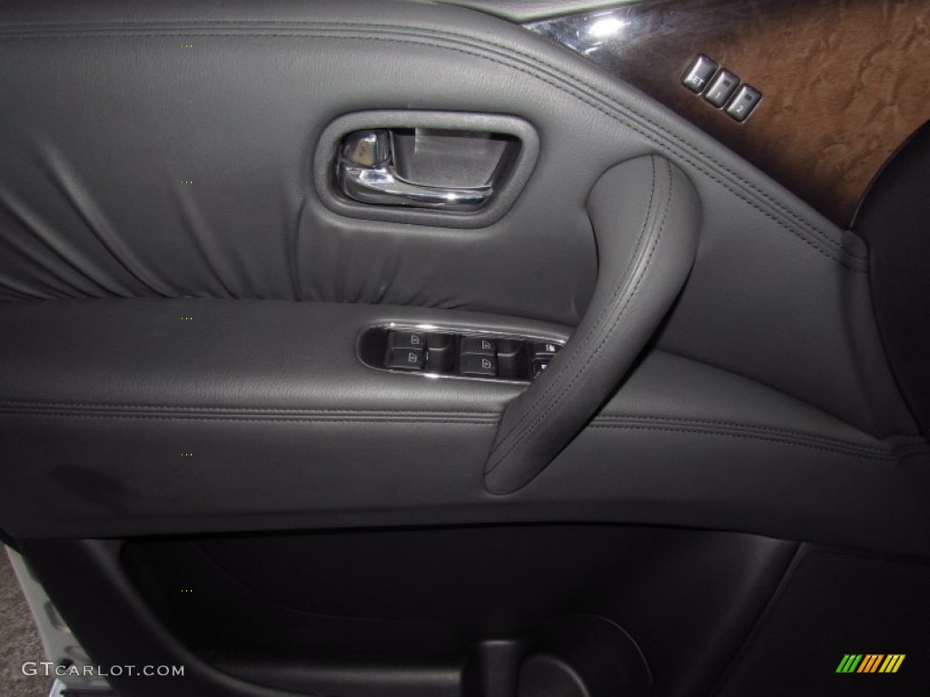 2011 Infiniti QX 56 Graphite Door Panel Photo #55596246