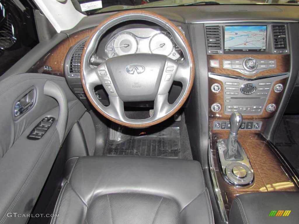 2011 Infiniti QX 56 Graphite Dashboard Photo #55596259