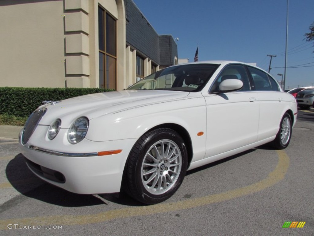 White Onyx 2006 Jaguar S-Type 3.0 Exterior Photo #55596403