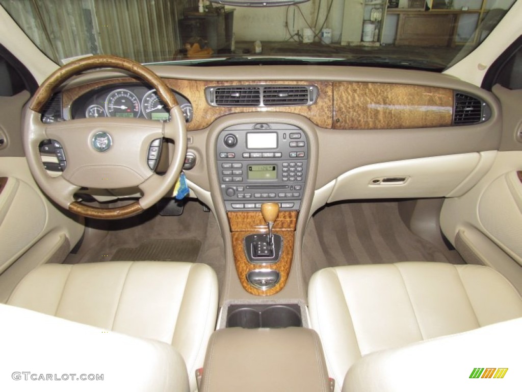 2006 Jaguar S-Type 3.0 Ivory Dashboard Photo #55596448