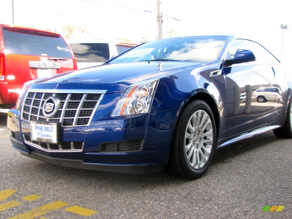 2012 CTS Coupe - Opulent Blue Metallic / Light Titanium/Ebony photo #3