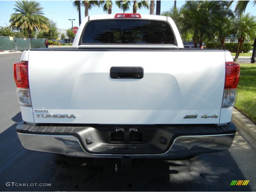 2010 Tundra TRD CrewMax 4x4 - Super White / Graphite Gray photo #7