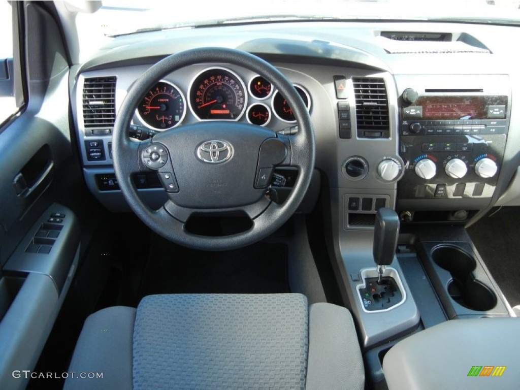 2010 Tundra TRD CrewMax 4x4 - Super White / Graphite Gray photo #27