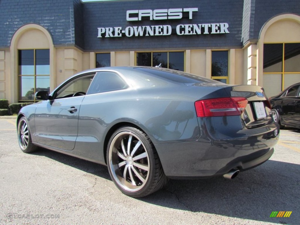 2010 A5 3.2 quattro Coupe - Aruba Blue Pearl Effect / Black photo #2
