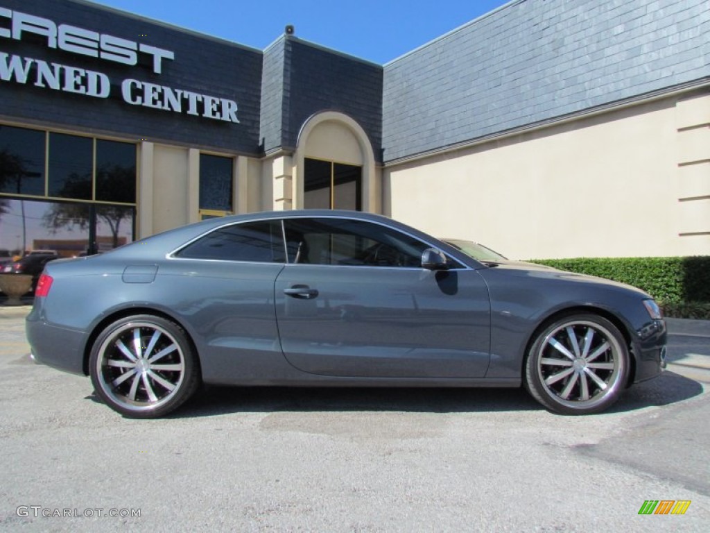 2010 A5 3.2 quattro Coupe - Aruba Blue Pearl Effect / Black photo #4