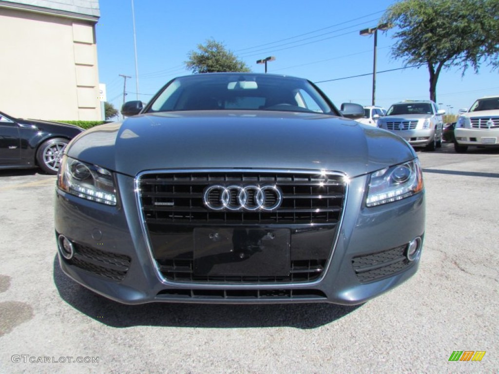 2010 A5 3.2 quattro Coupe - Aruba Blue Pearl Effect / Black photo #6