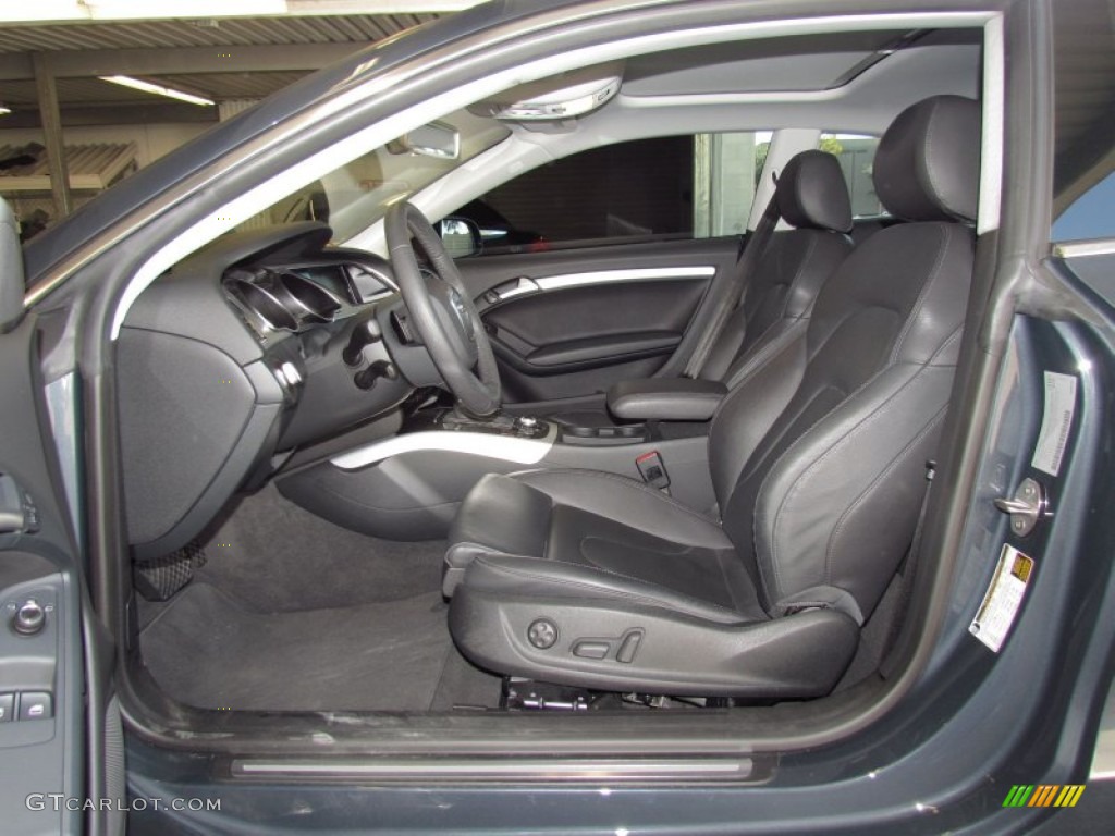Black Interior 2010 Audi A5 3.2 quattro Coupe Photo #55597042