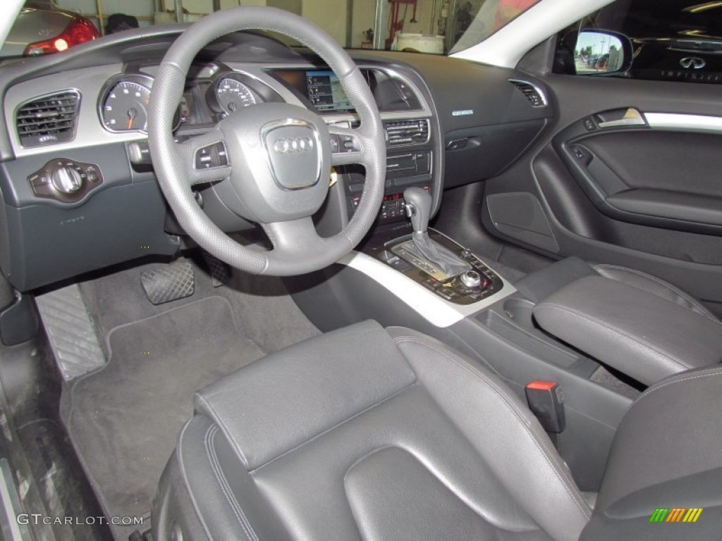 Black Interior 2010 Audi A5 3.2 quattro Coupe Photo #55597078