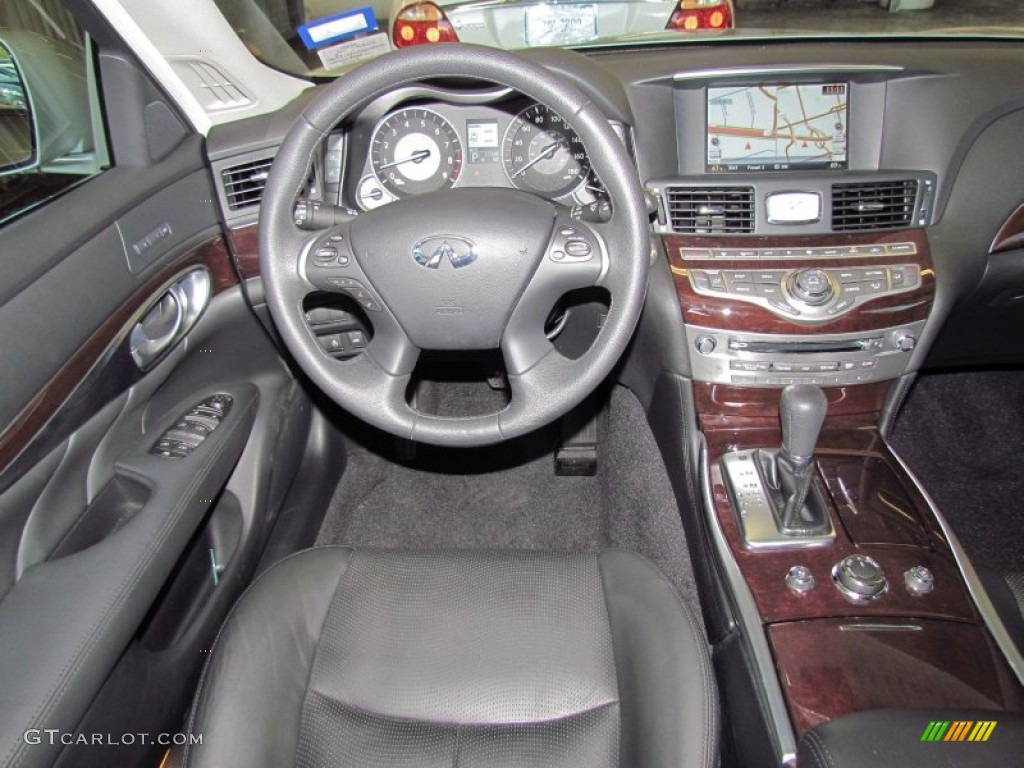 2011 Infiniti M 37 Sedan Graphite Dashboard Photo #55597933