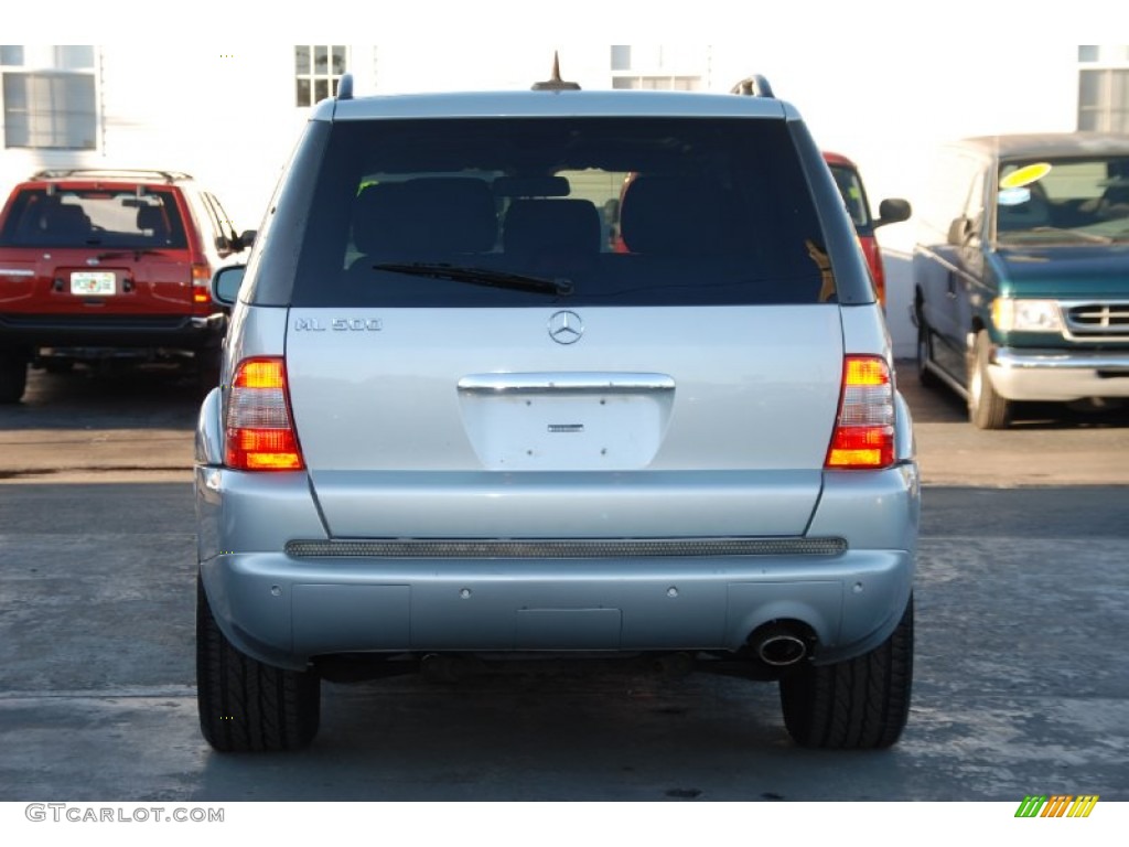 2002 ML 500 4Matic - Brilliant Silver Metallic / Ash photo #15