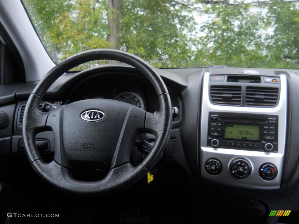 2009 Kia Sportage EX V6 Black Dashboard Photo #55599919