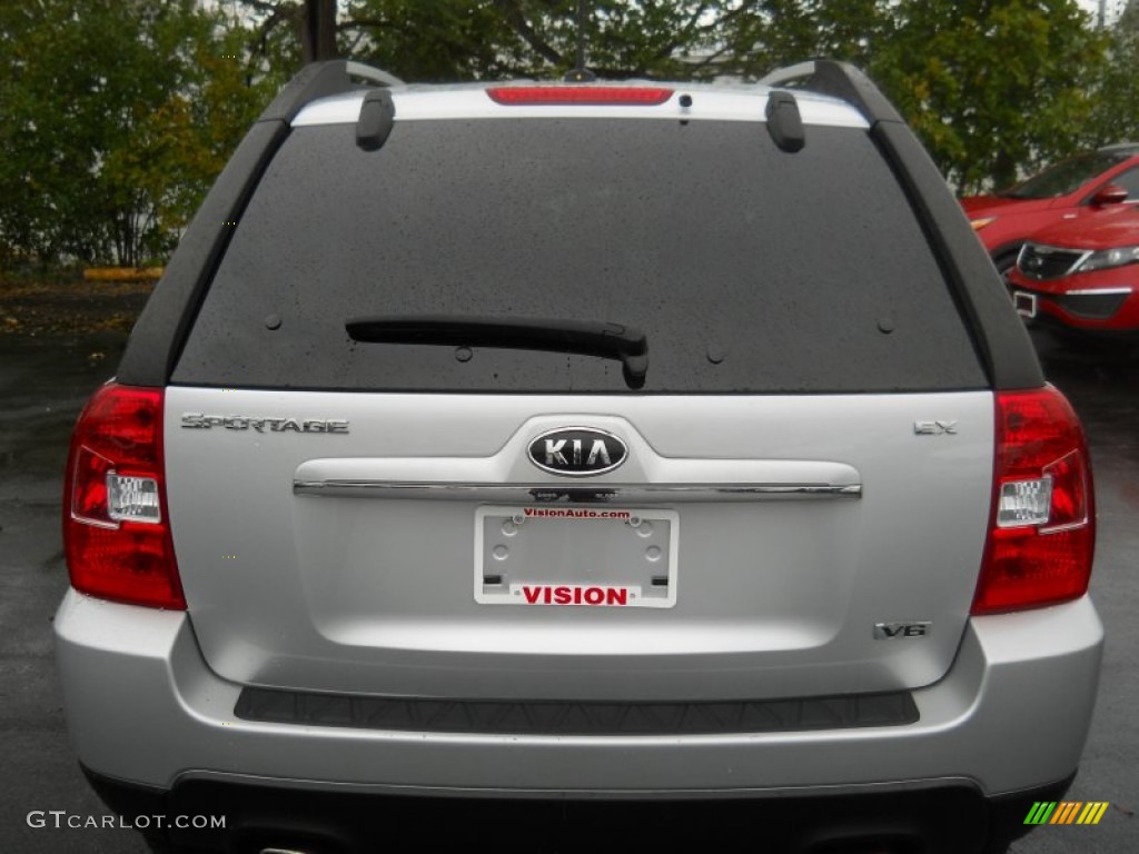 2009 Sportage EX V6 - Bright Silver / Black photo #14