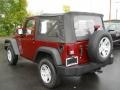 2008 Red Rock Crystal Pearl Jeep Wrangler X 4x4  photo #11
