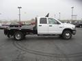 2008 Bright White Dodge Ram 3500 SLT Quad Cab 4x4 Chassis  photo #4