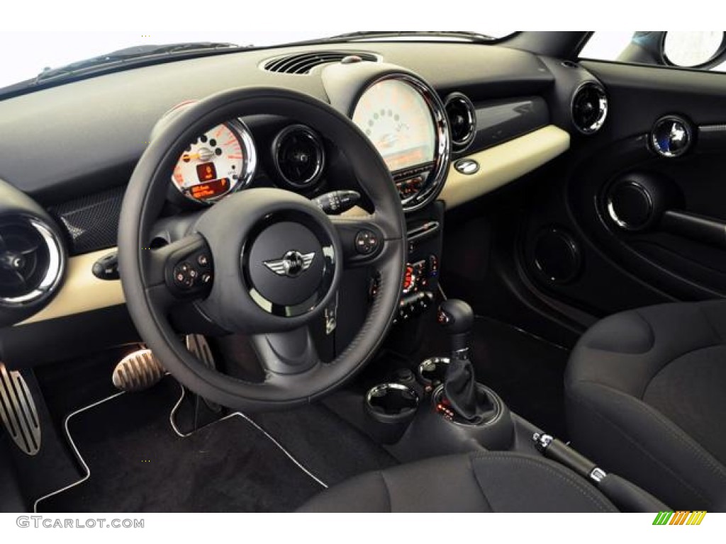 2012 Mini Cooper S Hardtop Carbon Black Dashboard Photo #55602328