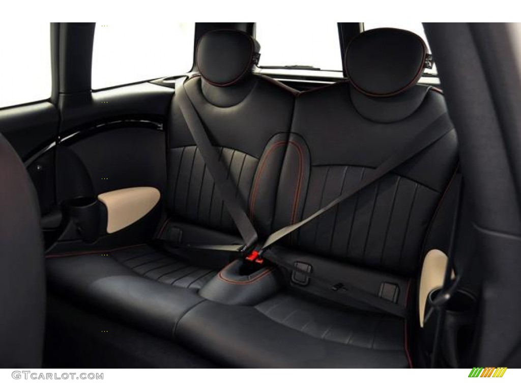 Black Lounge Leather/Damson Red Piping Interior 2012 Mini Cooper S Clubman Hampton Package Photo #55602559