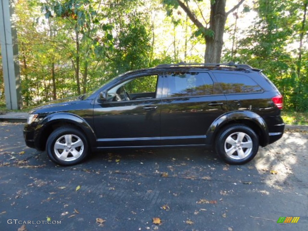 Brilliant Black Crystal Pearl 2009 Dodge Journey SXT Exterior Photo #55603024