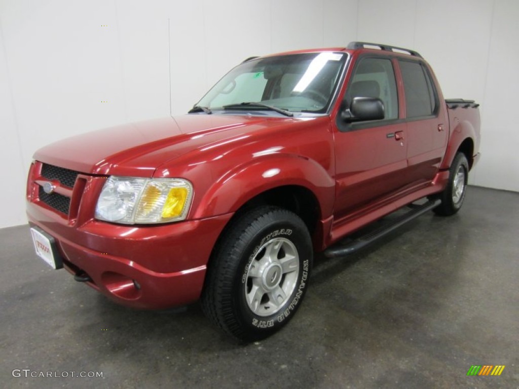 2004 Explorer Sport Trac XLT 4x4 - Red Fire Metallic / Medium Dark Flint/Dark Flint photo #1
