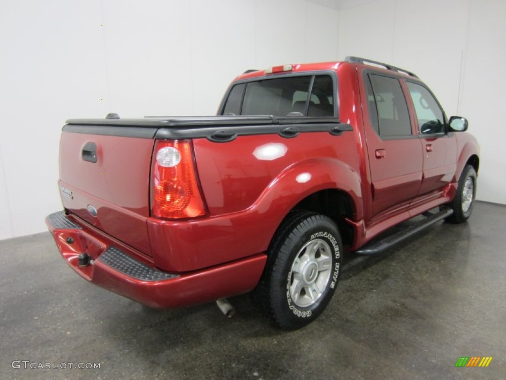 2004 Explorer Sport Trac XLT 4x4 - Red Fire Metallic / Medium Dark Flint/Dark Flint photo #11