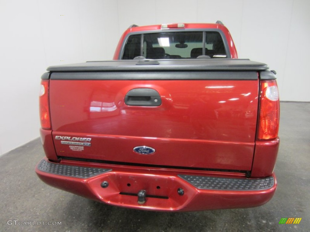 2004 Explorer Sport Trac XLT 4x4 - Red Fire Metallic / Medium Dark Flint/Dark Flint photo #12
