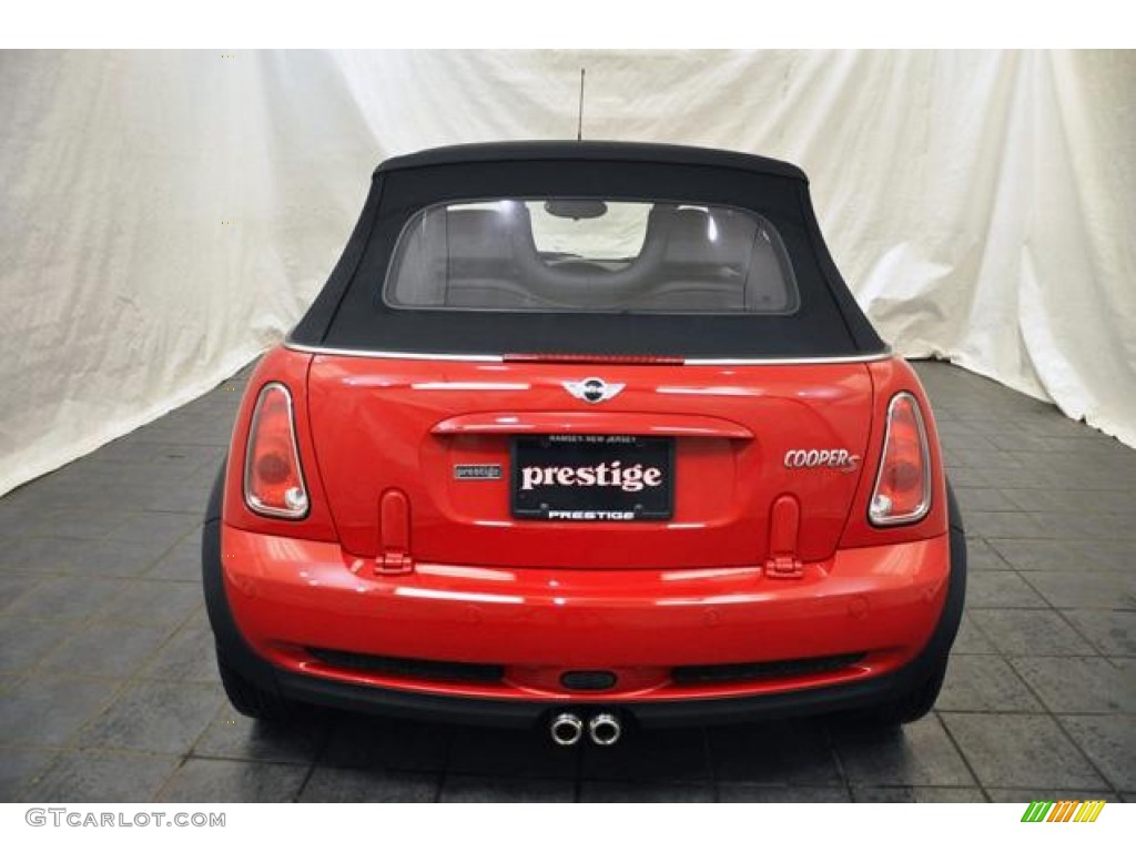 2007 Cooper S Convertible - Chili Red / Carbon Black/Carbon Black photo #4